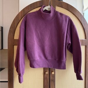 Abercrombie & Fitch burgundy mock neck XS - NEW